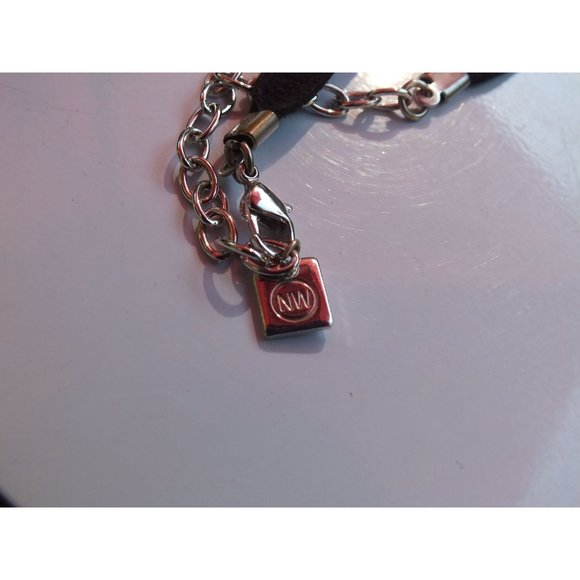 NW Choker Style Black Necklace With Extender Chain, Fashion Jewelry - Picture 3 of 5